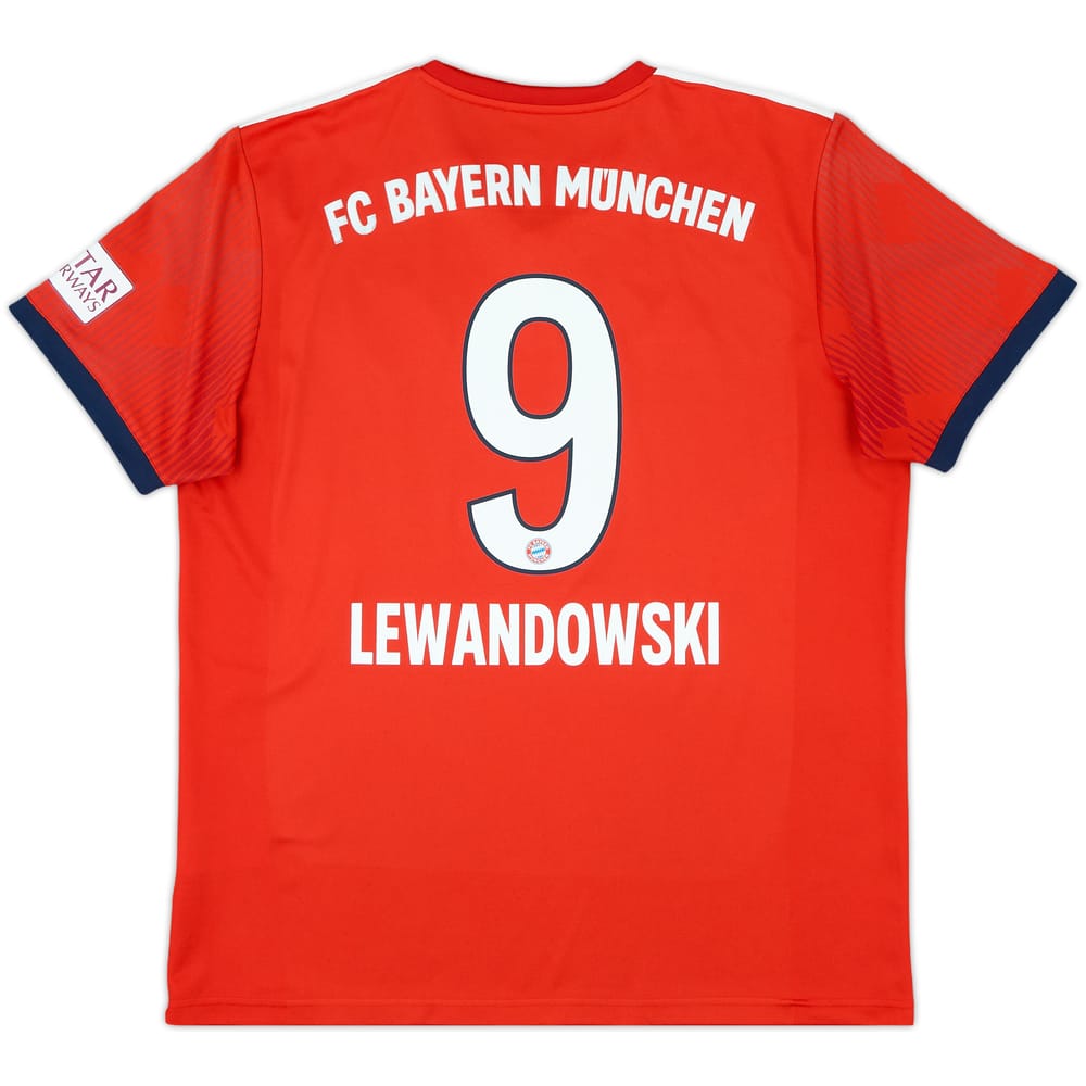 2018-19 Bayern Munich Home Shirt Lewandowski #9 - 8/10 - (L)