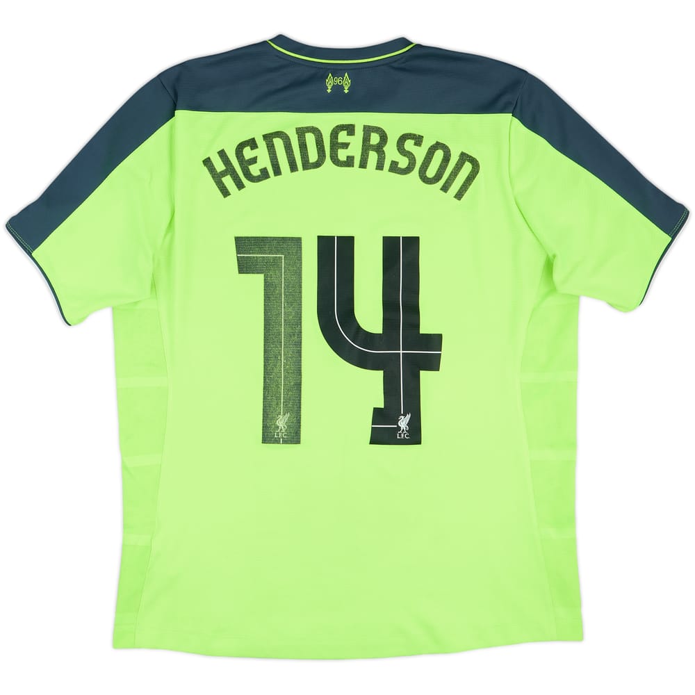 2016-17 Liverpool Third Shirt Henderson #14 - 4/10 - (L)