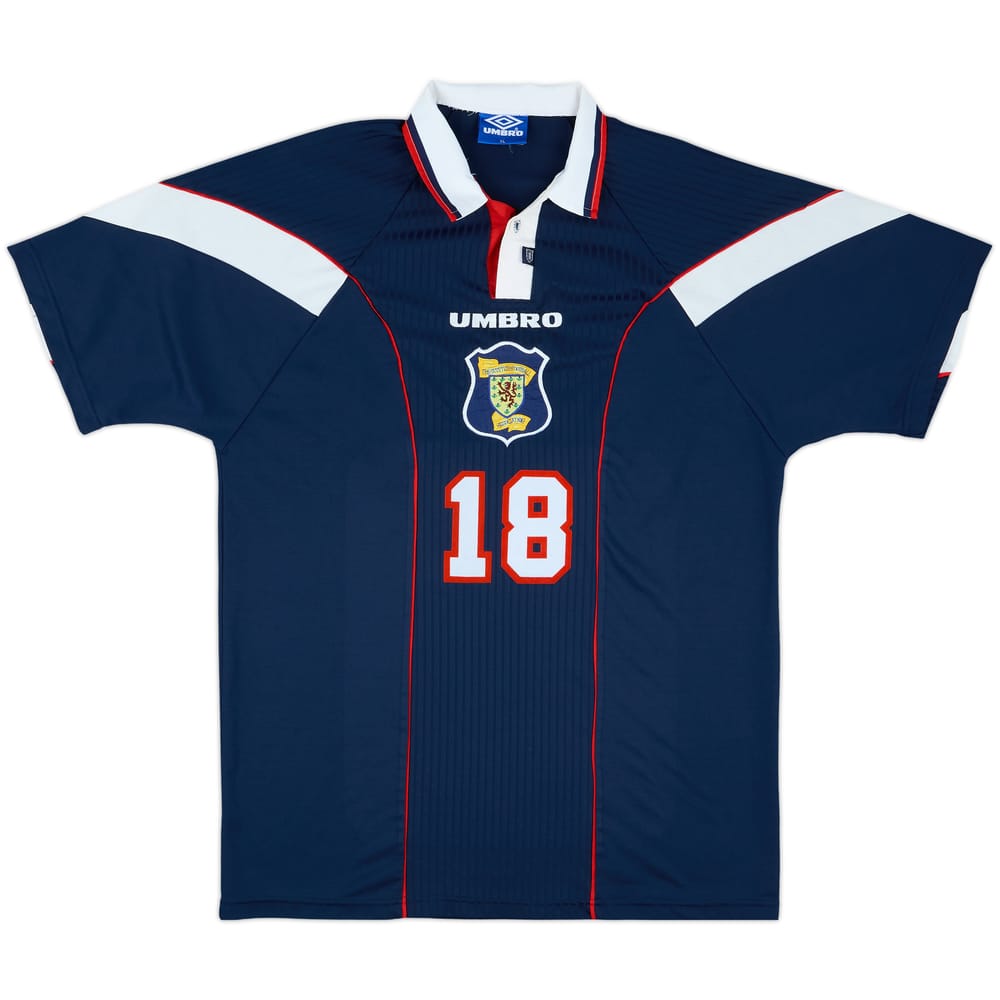 1996-98 Scotland Match Issue Home Shirt #18