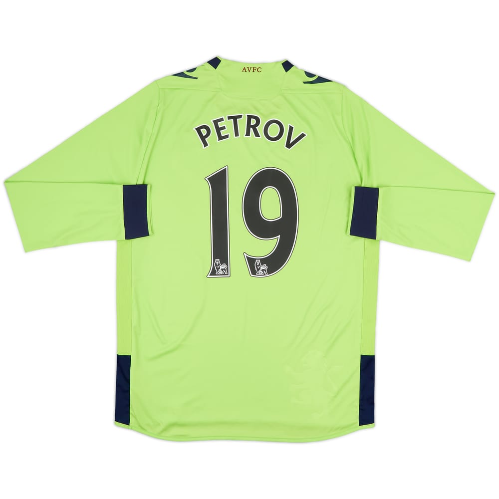 2012-13 Aston Villa Away L/S Shirt Petrov #19 - 9/10 - (M)