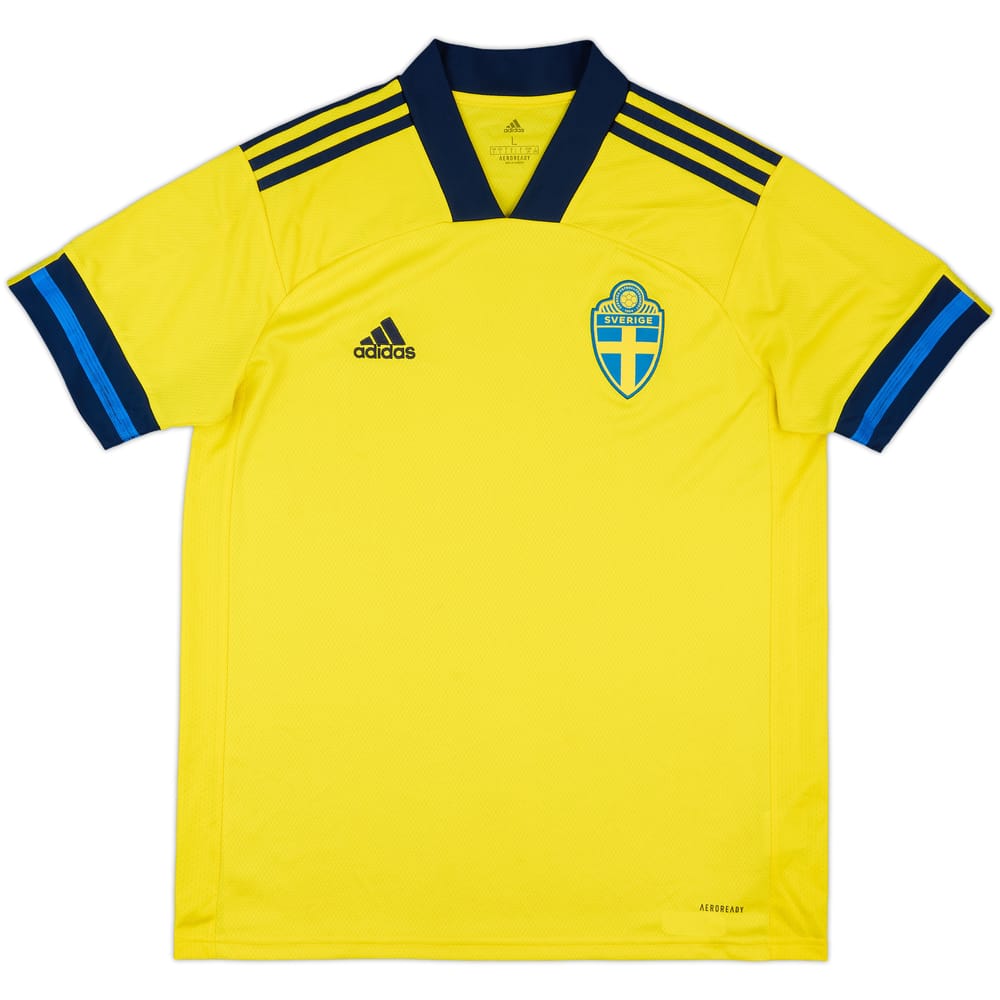 2020-21 Sweden Home Shirt - 9/10 - (L)