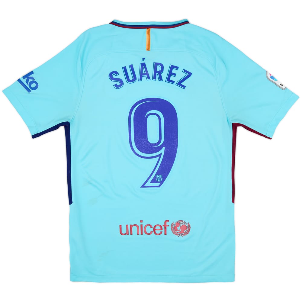 2017-18 Barcelona Away Shirt Suarez #9 - 7/10 - (S)