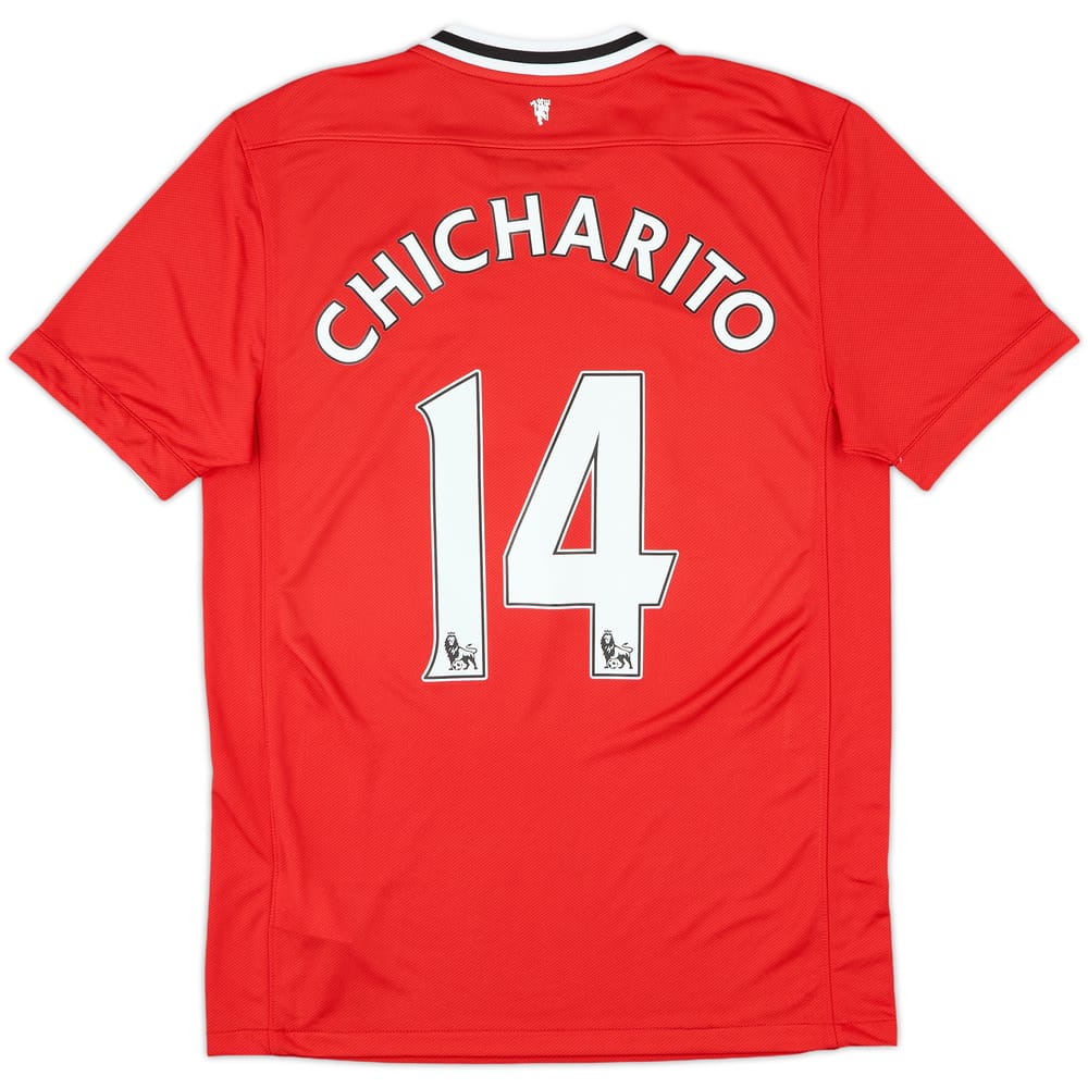 2011-12 Manchester United Home Shirt Chicharito #14 - 10/10 - (M)