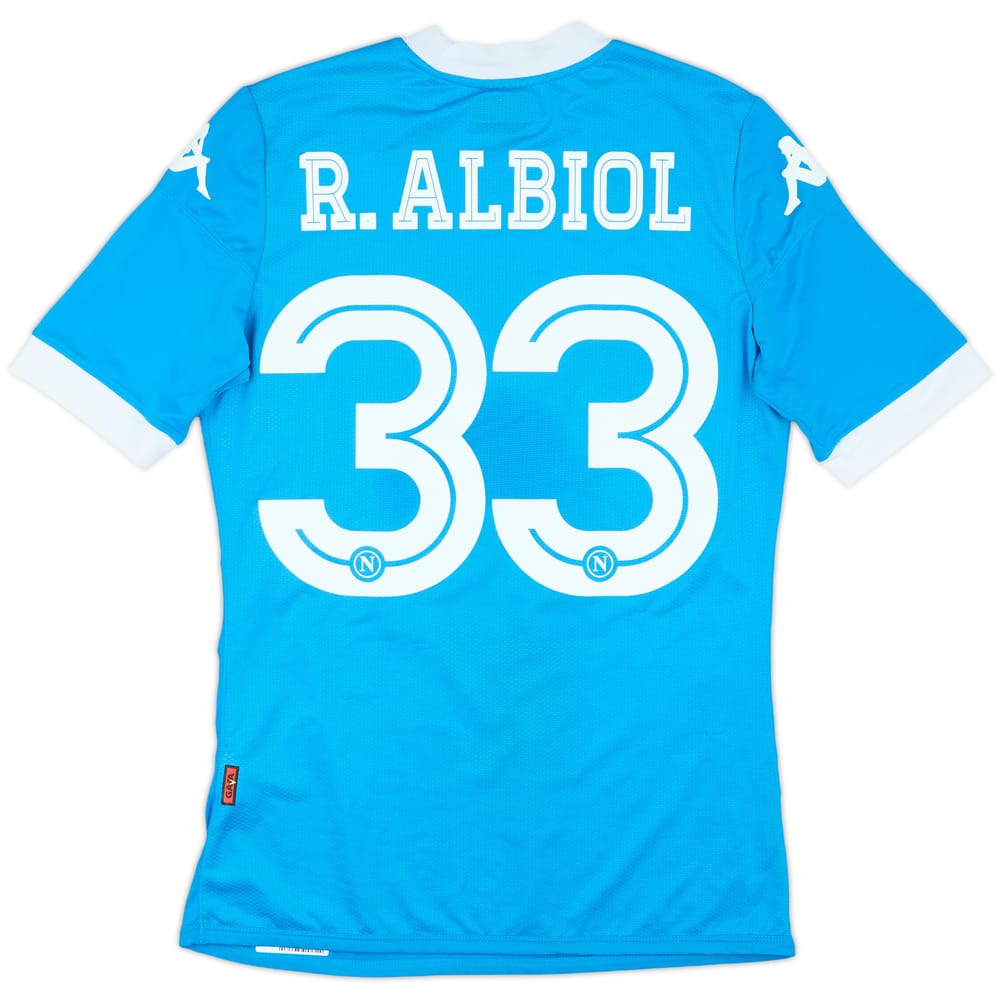 2015-16 Napoli Authentic Home Shirt R.Albiol #33 - 8/10 - (M)