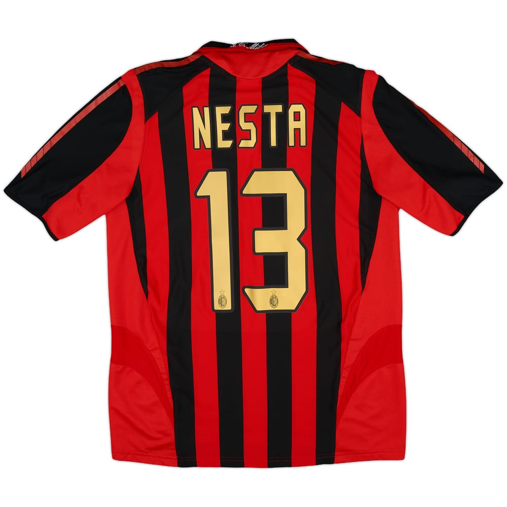 2005-06 AC Milan Home Shirt Nesta #13 - 10/10 - (M)
