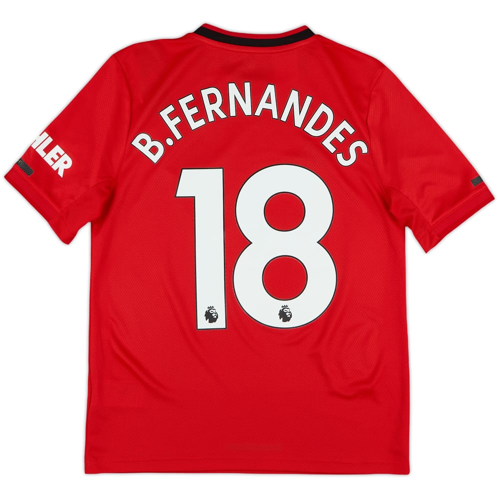 2019-20 Manchester United Home Shirt B.Fernandes #18 (L.Boys)