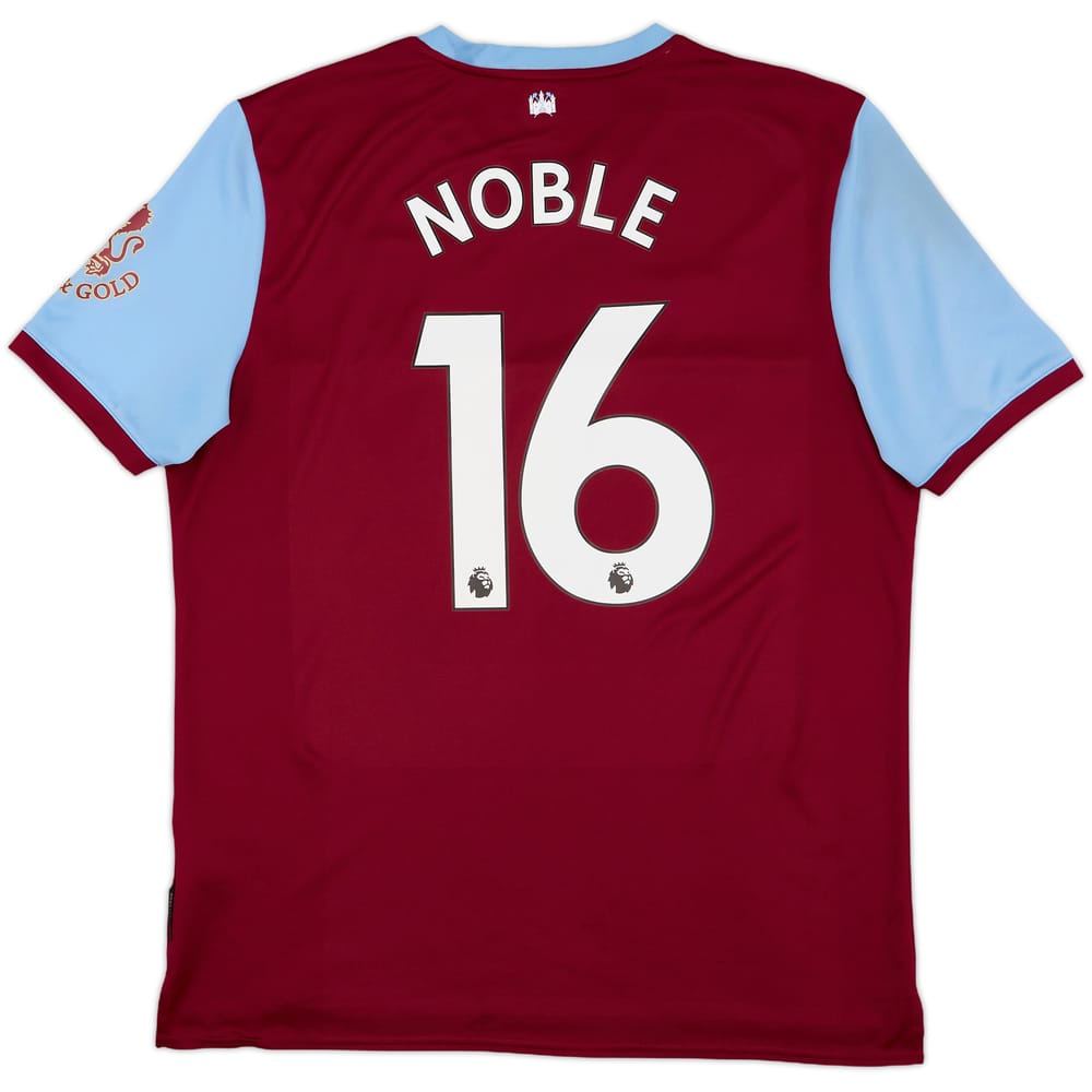 2019-20 West Ham Home Shirt Noble #16 - 9/10 - (XL)