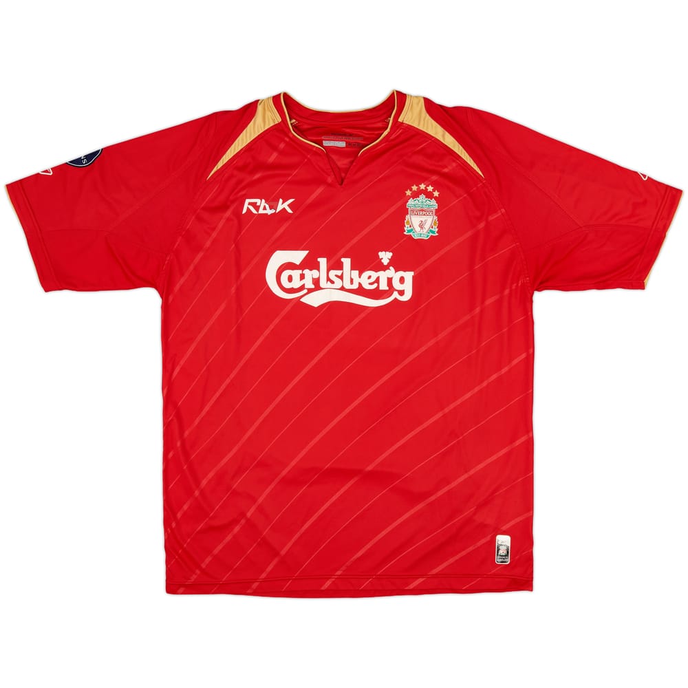 2005-06 Liverpool CL Home Shirt - 4/10 - (L)