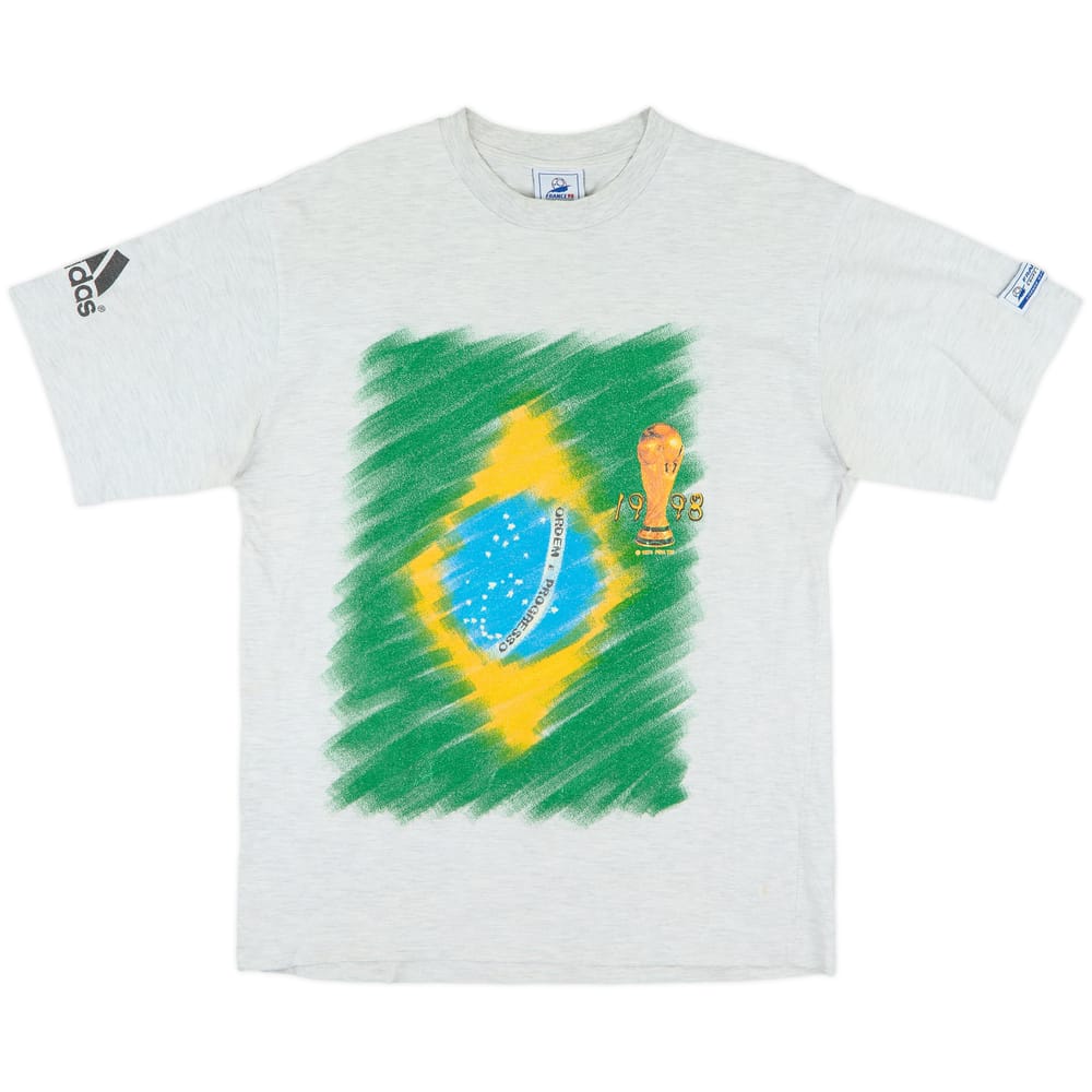 1998 Brazil 'France 98' Graphic Tee - 9/10 - (M)