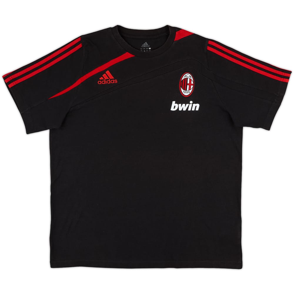 2009-10 AC Milan adidas Cotton Tee - 8/10 - (L/XL)