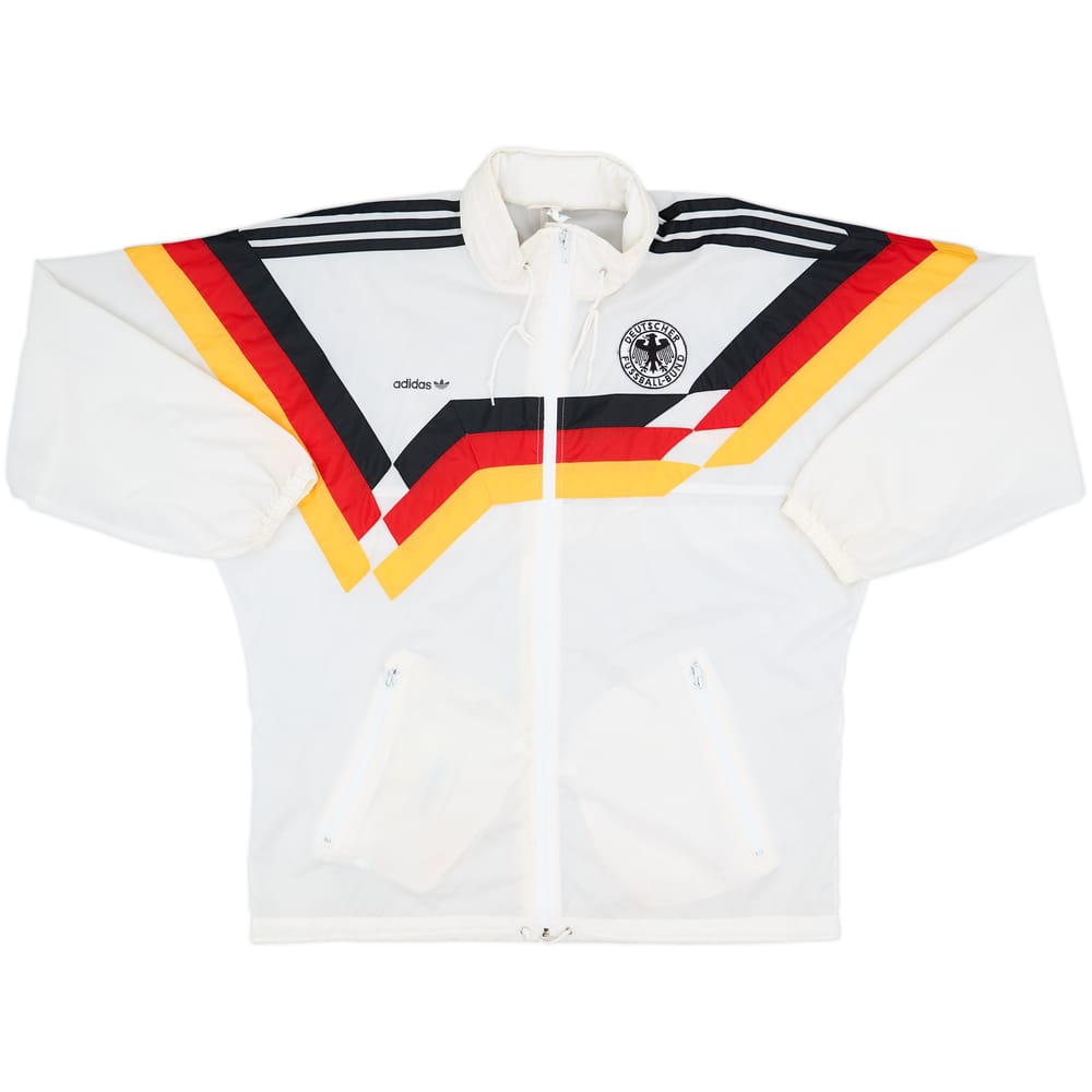 1990-92 Germany adidas Hooded Rain Jacket - 8/10 - (M/L)