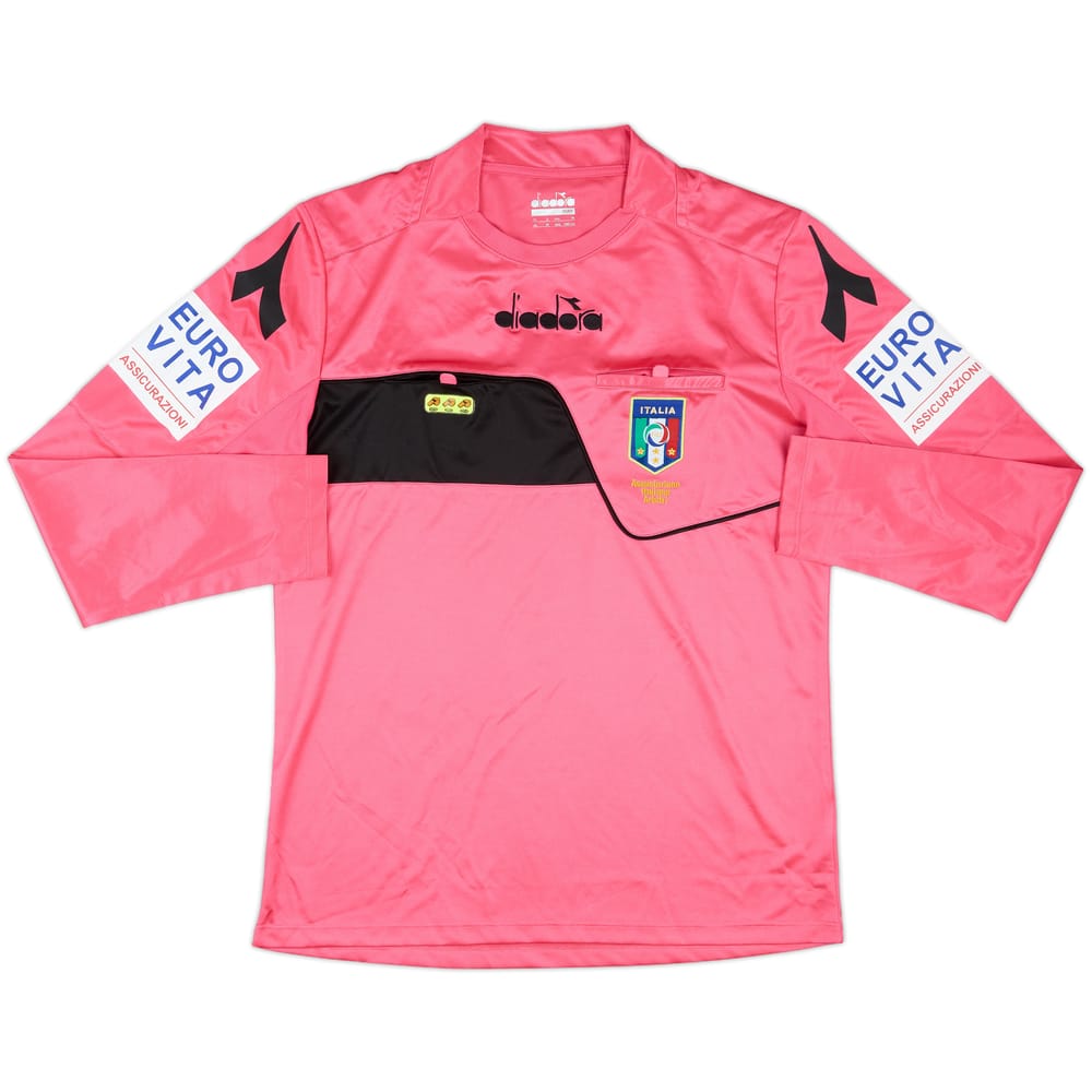 2018-19 Italy Diadora Referee L/S Shirt - 9/10 - (M)
