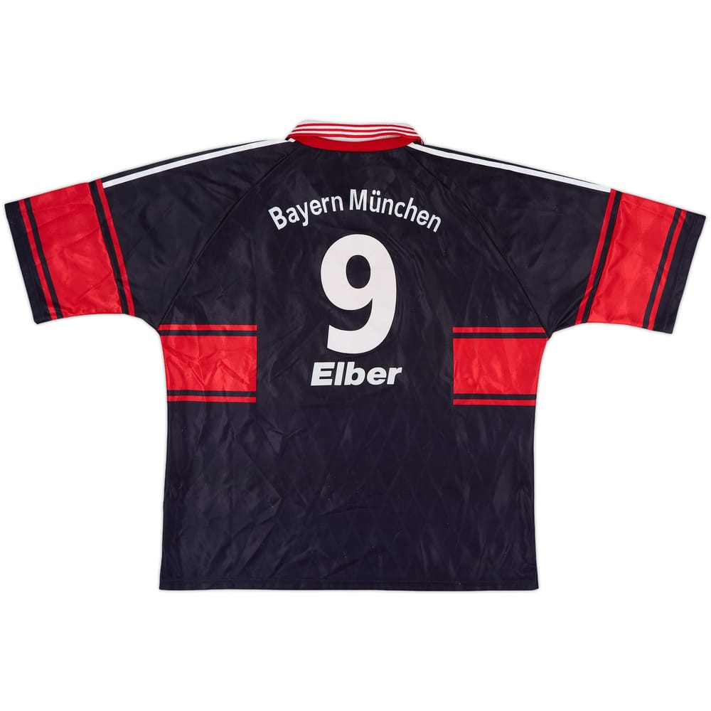 1997-99 Bayern Munich Home Shirt Elber #9 - 7/10 - (XXL)