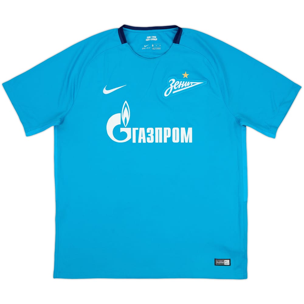 2017-18 Zenit St. Petersburg Home Shirt - 8/10 - (XL)
