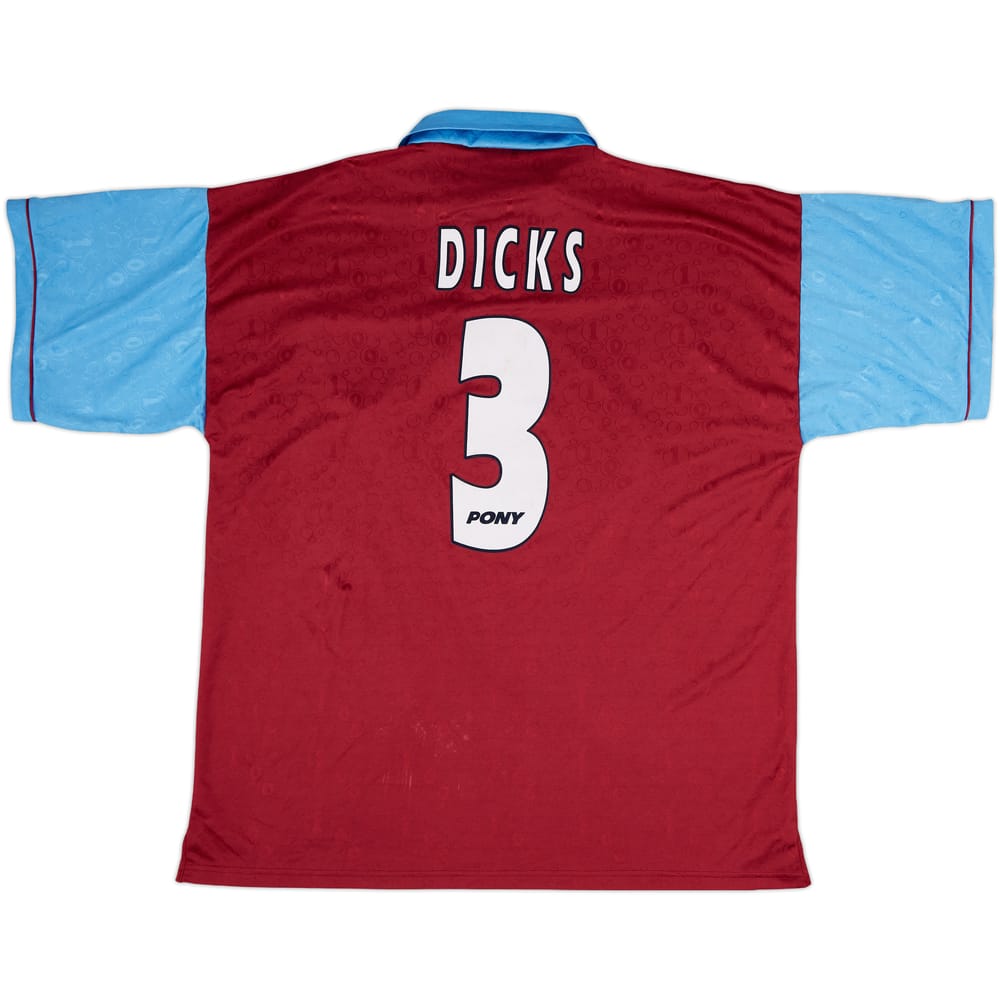 1995-97 West Ham Centenary Home Shirt Dicks #3 - 10/10 - (XL)