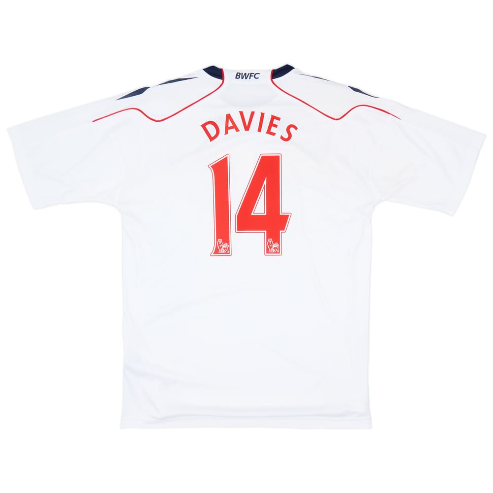 2010-11 Bolton Home Shirt Davies #14 - 9/10 - (XL)