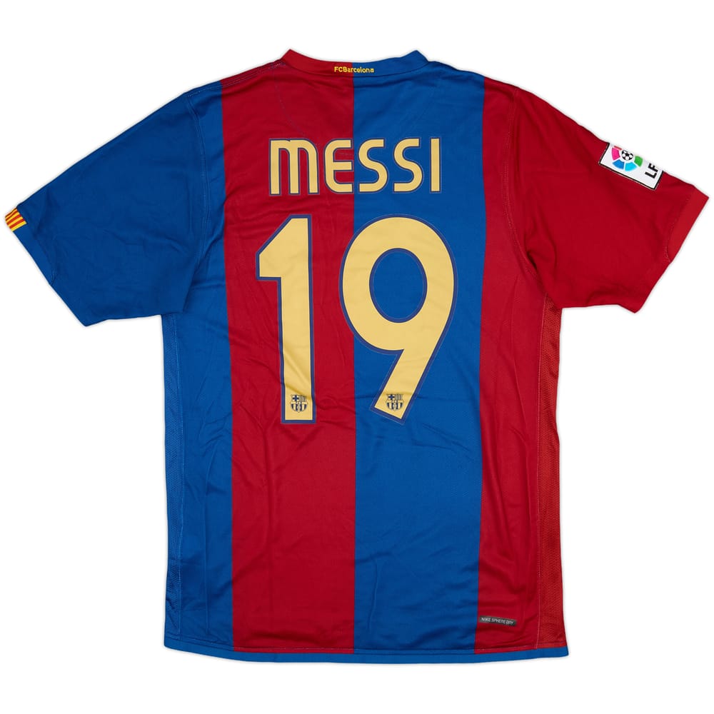 2006-07 Barcelona Home Shirt Messi #19 - 6/10 - (S)