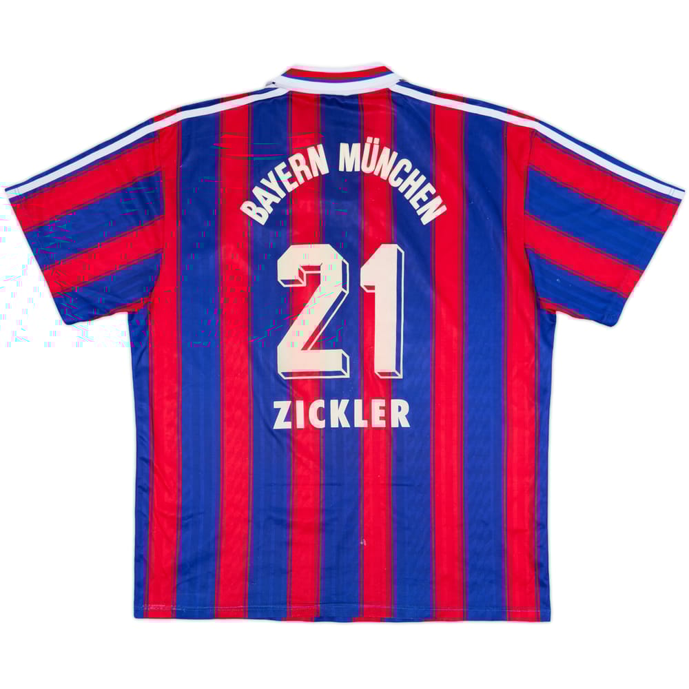 1995-97 Bayern Munich Home Shirt Zickler #21 - 5/10 - (XL)