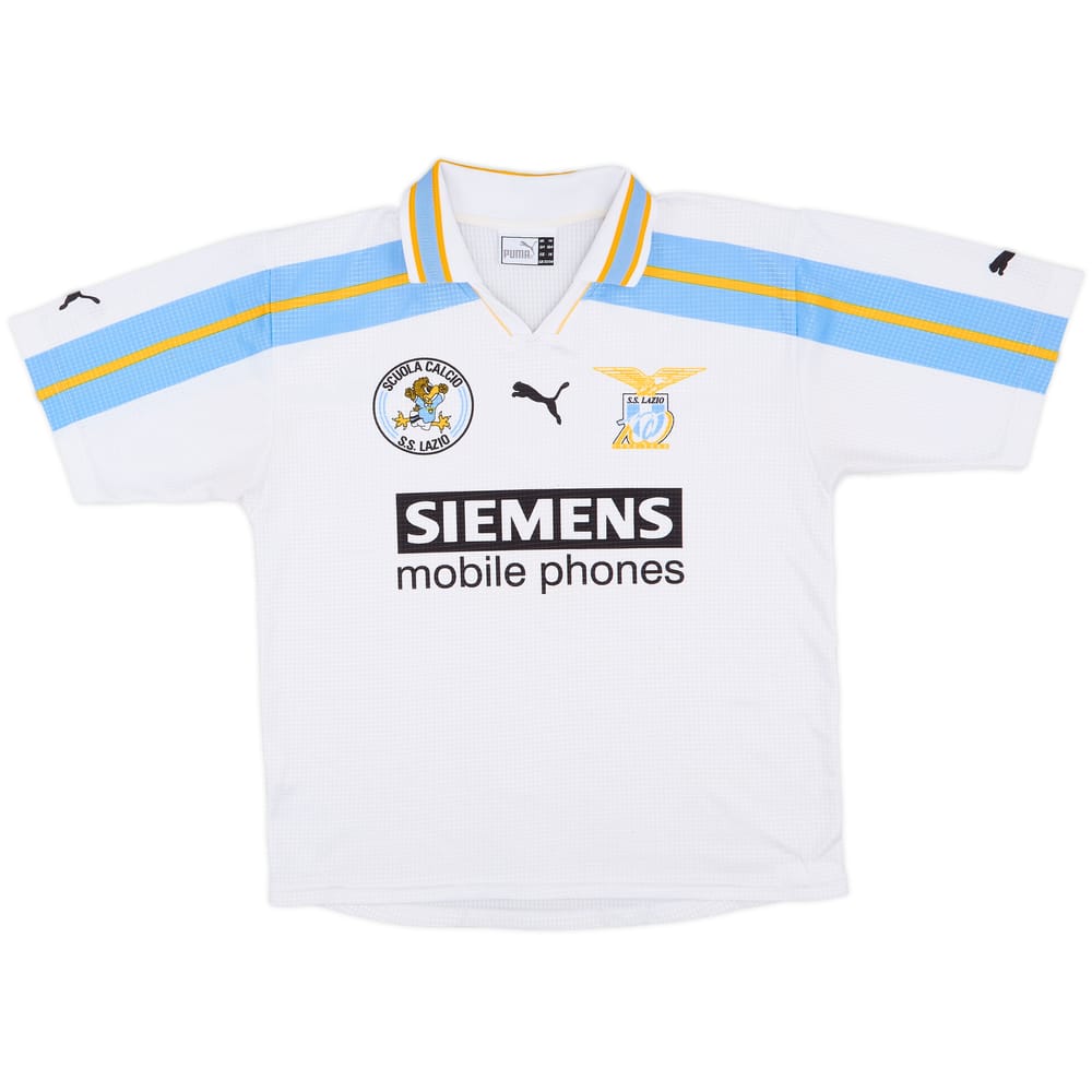 1999-00 Lazio 'Scuola Calcio' Centenary Home Shirt - 6/10 - (XL.Boys)