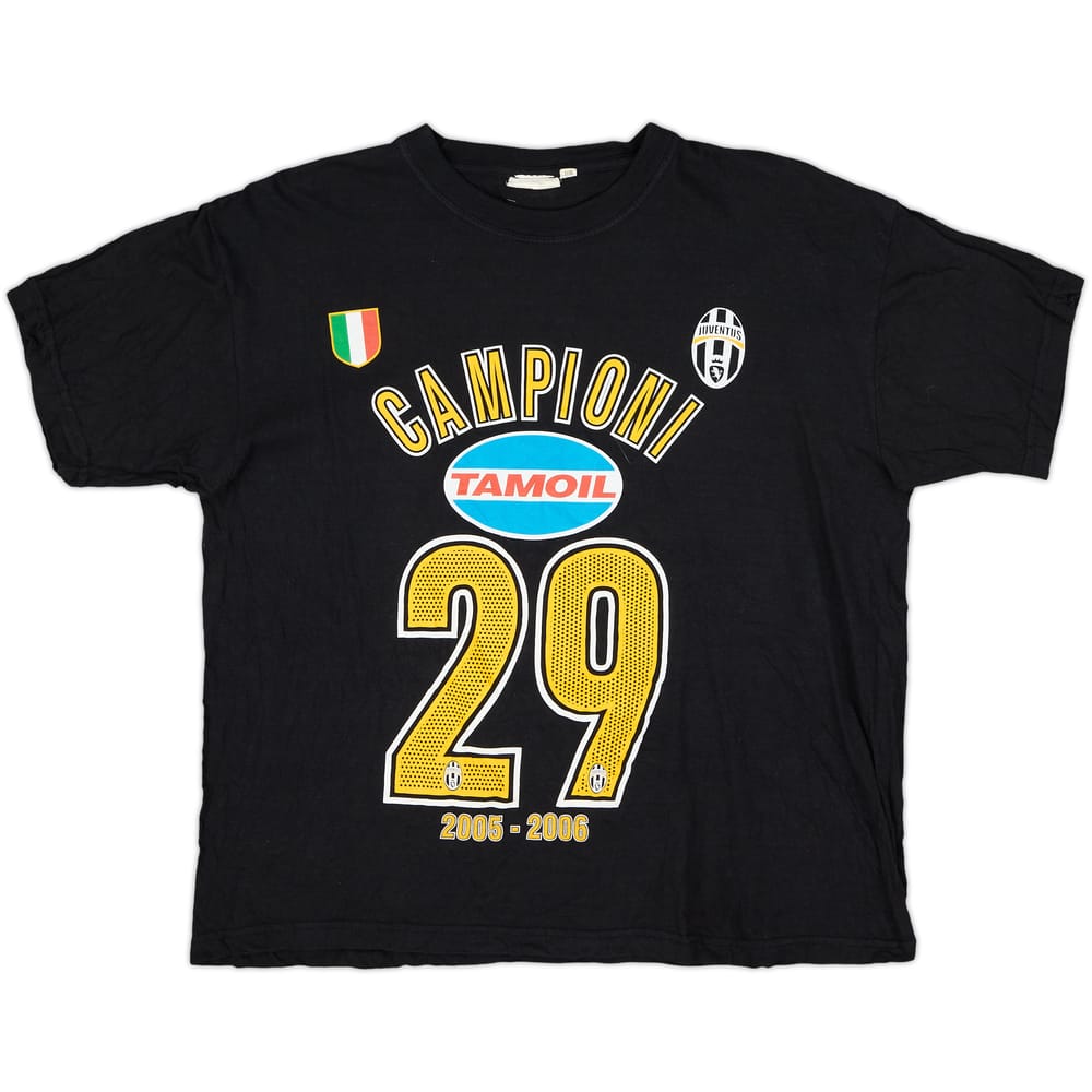 2005-06 Juventus Graphic Tee - 8/10 - (S)