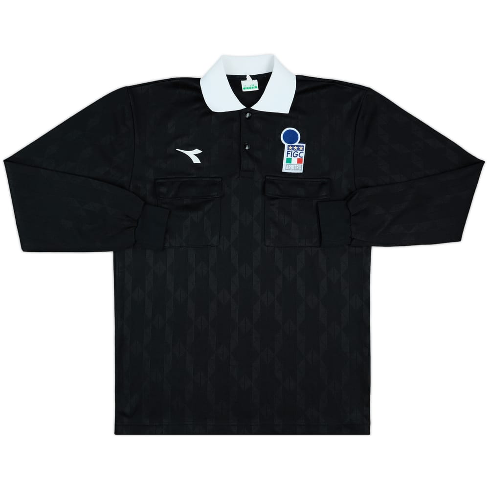 1990s Italy FIGC Diadora Referee L/S Shirt - 10/10 - (M)