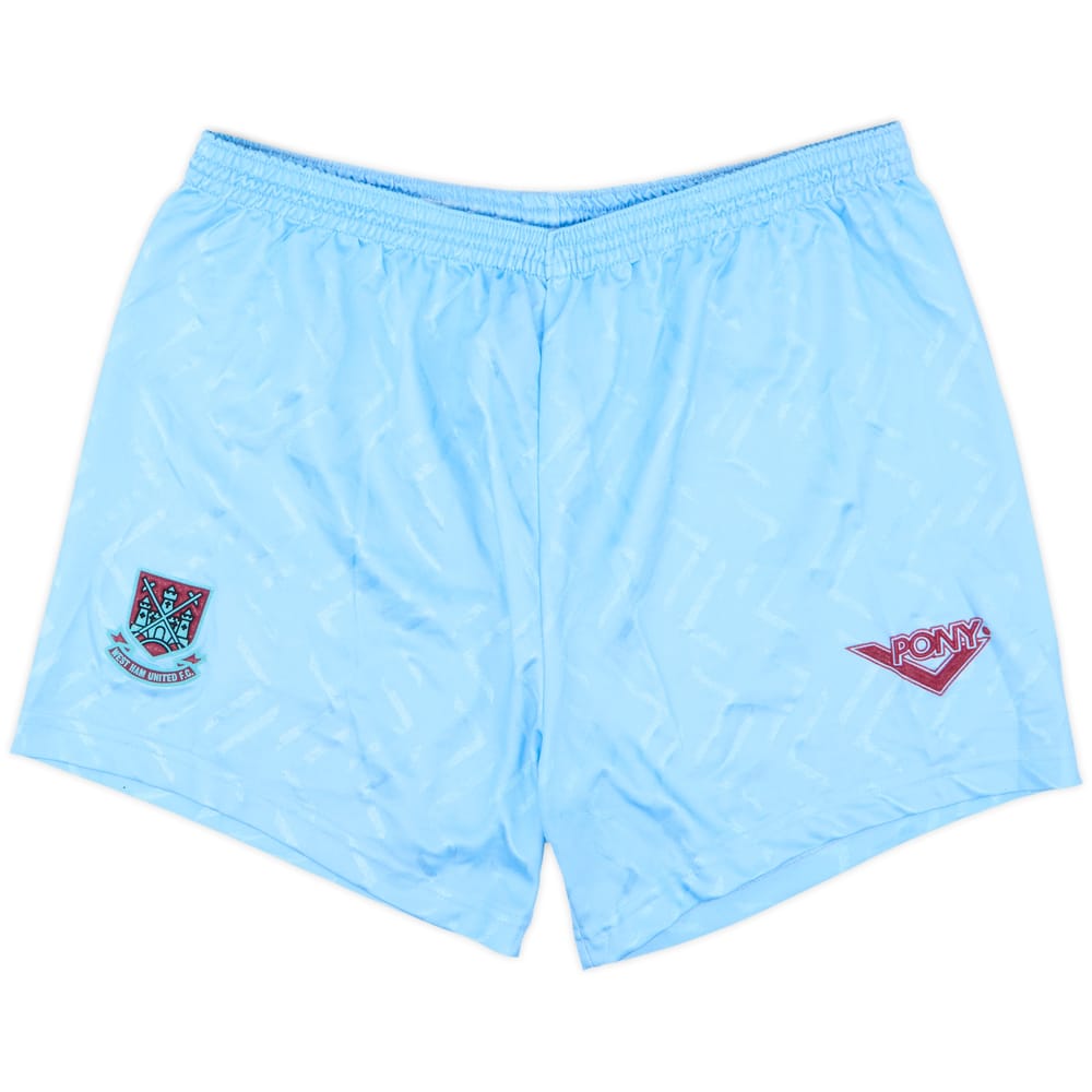 1993-95 West Ham Alternate Home Shorts - 8/10 - (M)