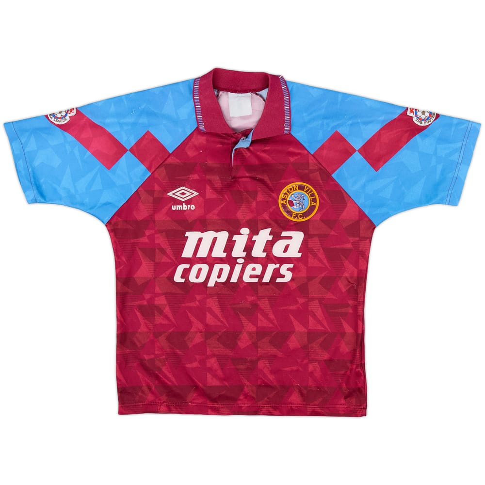 1990-92 Aston Villa Home Shirt - 4/10 - (M.Boys)