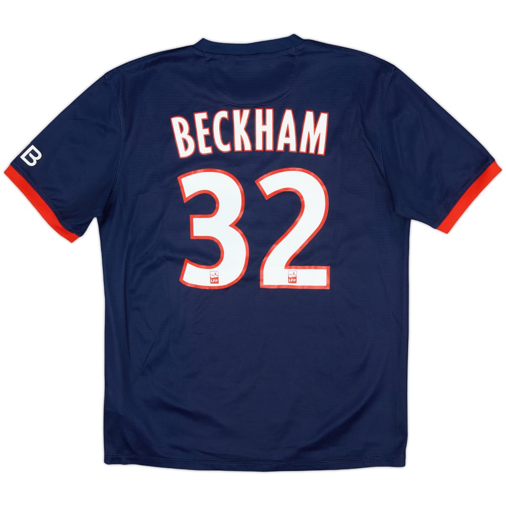 2013-14 Paris Saint-Germain Home Shirt Beckham #32 - 8/10 - (M)