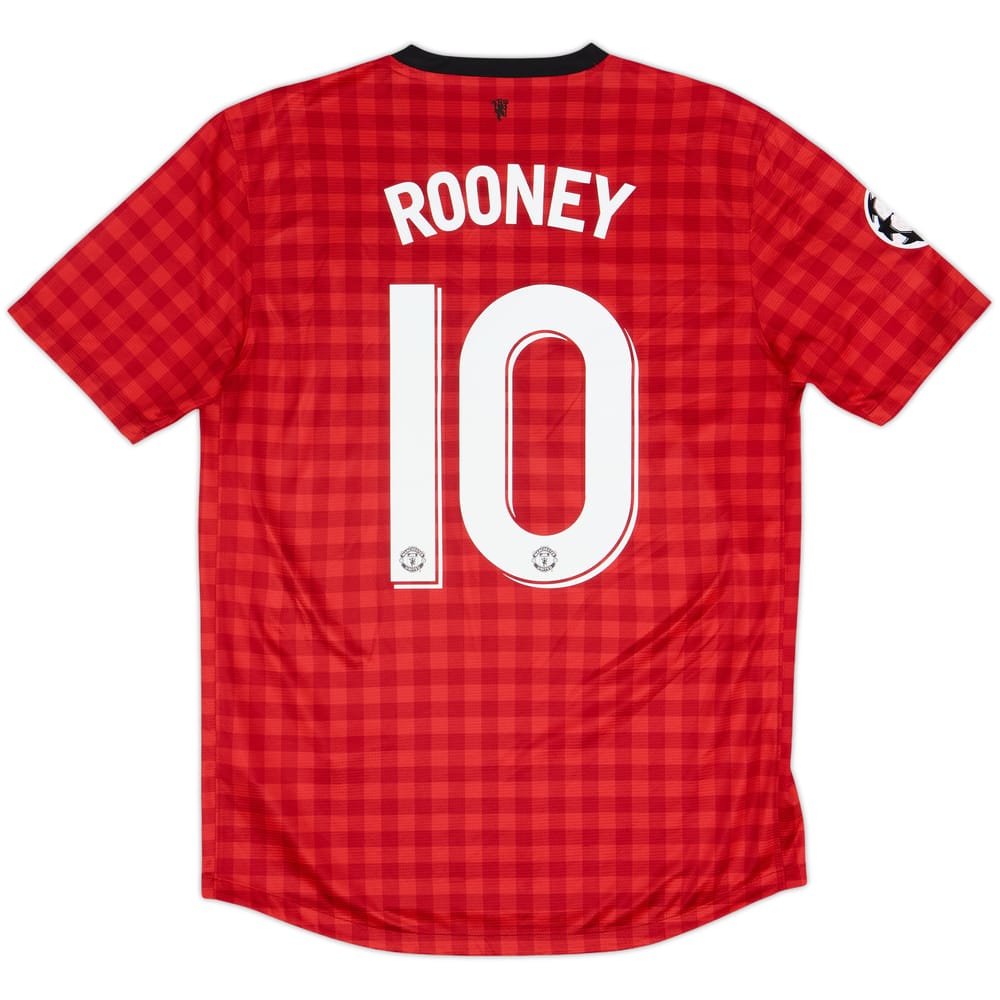 2012-13 Manchester United Home Shirt Rooney #10 - 6/10 - (M)