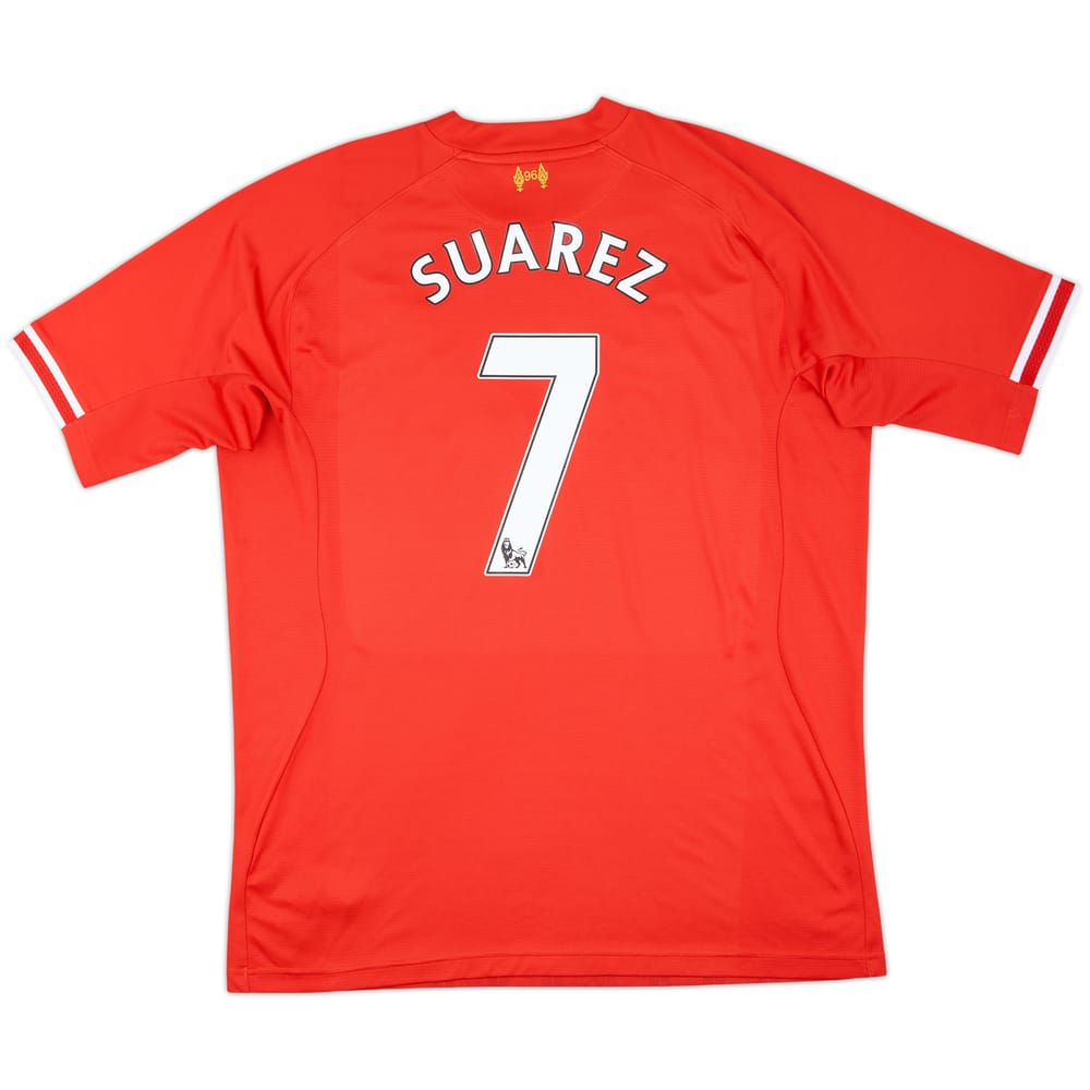 2013-14 Liverpool Home Shirt Suarez #7 - 6/10 - (XXL)