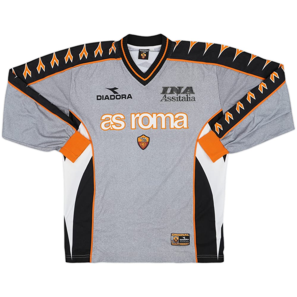 1999-00 Roma Diadora Training L/S Shirt - 7/10 - (L)