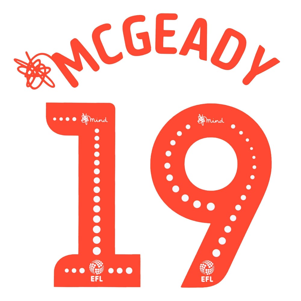 2018-20 Sunderland McGeady #19 EFL Name Set