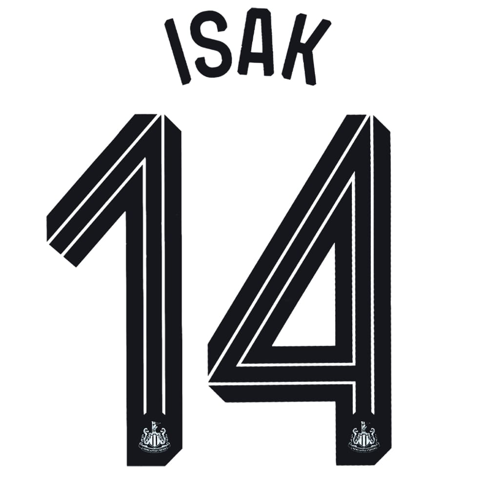 2024-25 Newcastle United Cup Isak #14 Name Set