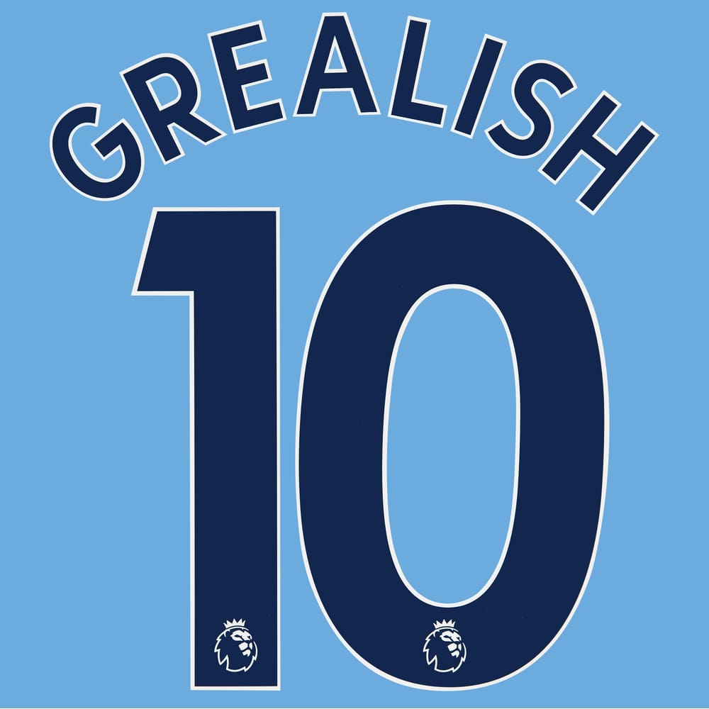2019-23 Grealish #10 Navy Premier League Name Set