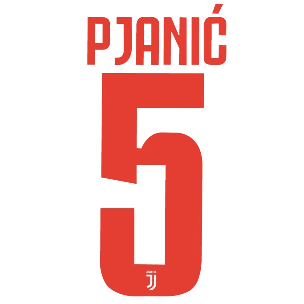 2019-20 Juventus Away Pjanic #5 Name Set