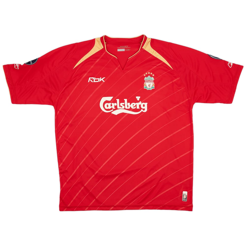2005-06 Liverpool CL Home Shirt - 4/10 - (XL)