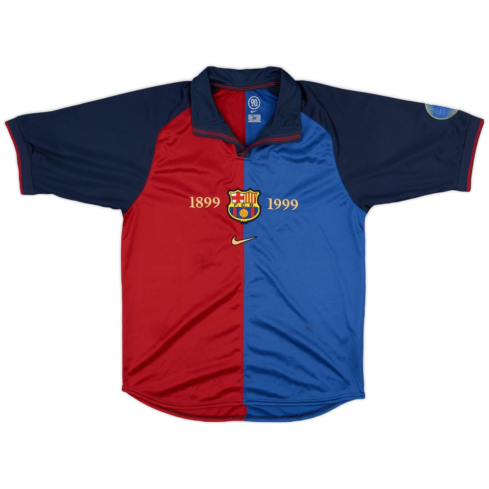 2004-05 Barcelona Nike Retro 1999-00 Centenary Home Shirt - 7/10 - (S)