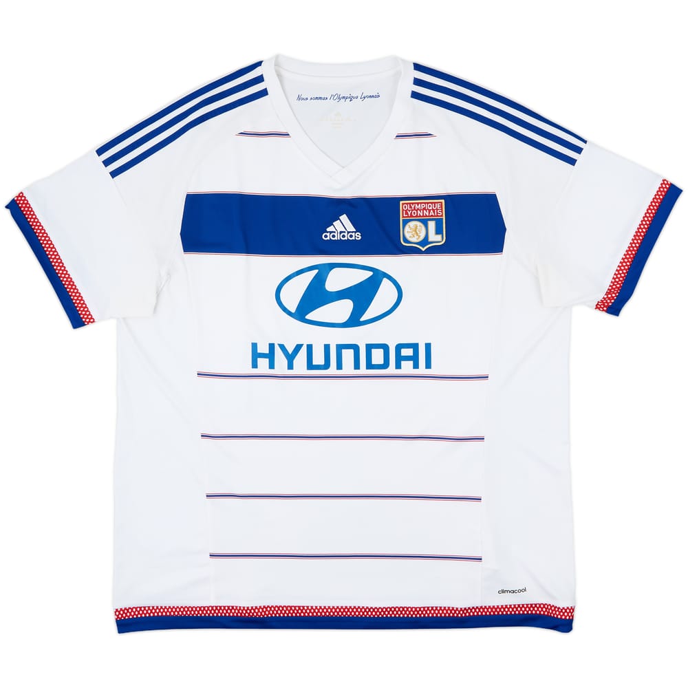 2015-16 Lyon Home Shirt - 8/10 - (XXL)