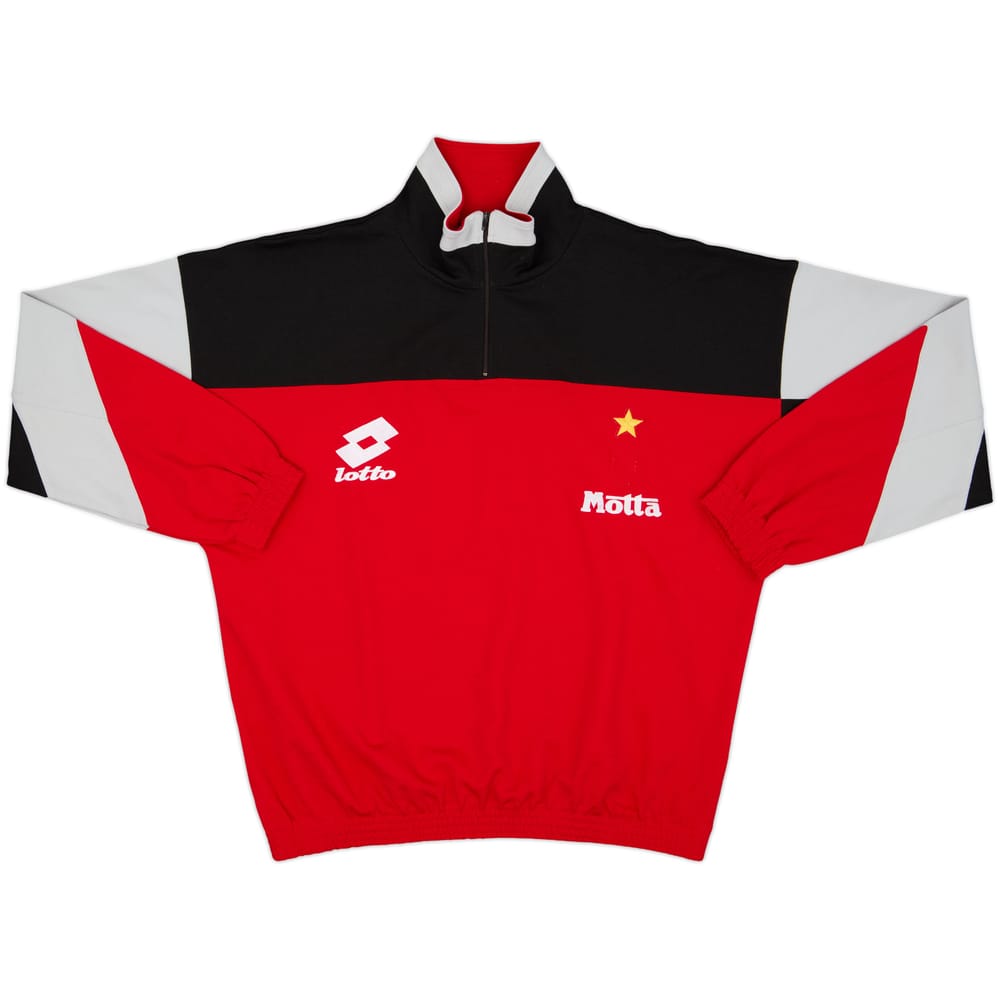 1995-96 AC Milan Lotto 1/4 Zip Training Top - 5/10 - (L)