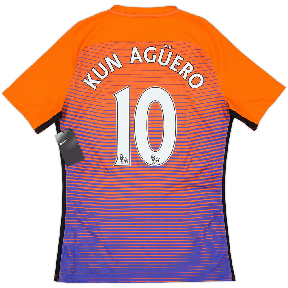 2016-17 Manchester City Authentic Third Shirt Kun Aguero #10 (L)