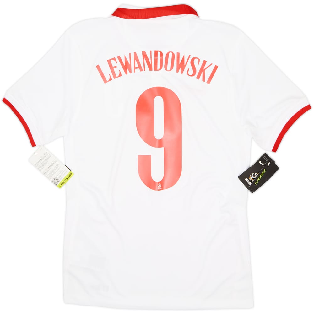 2020-21 Poland Home Shirt Lewandowski #9 (S)