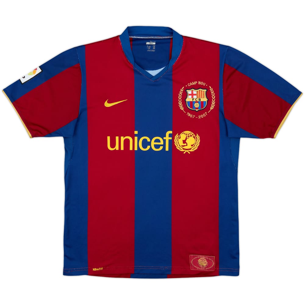 2007-08 Barcelona Home Shirt - 5/10 - (M)