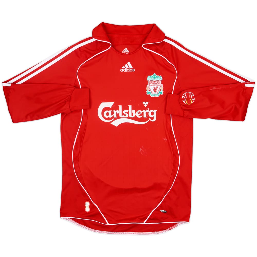 2006-08 Liverpool Home L/S Shirt - 4/10 - (S)