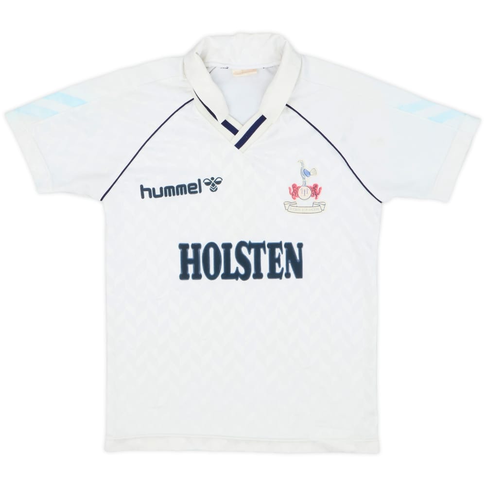 1987-89 Tottenham Home Shirt - 7/10 - (S.Boys)