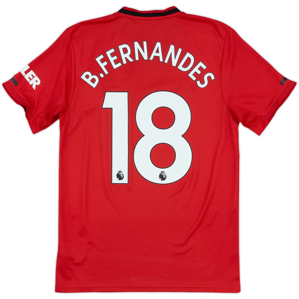 2019-20 Manchester United Home Shirt B.Fernandes #18 - 6/10 - (S)