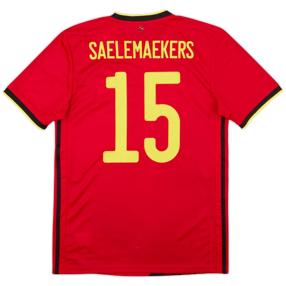 2020-21 Belgium Home Shirt Saelemaekers #15 - 8/10 - (S)