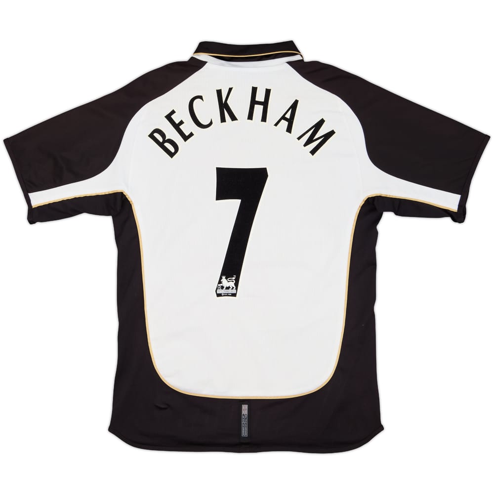 2001-02 Manchester United Centenary Away/Third Shirt Beckham #7 - 8/10 - (L)