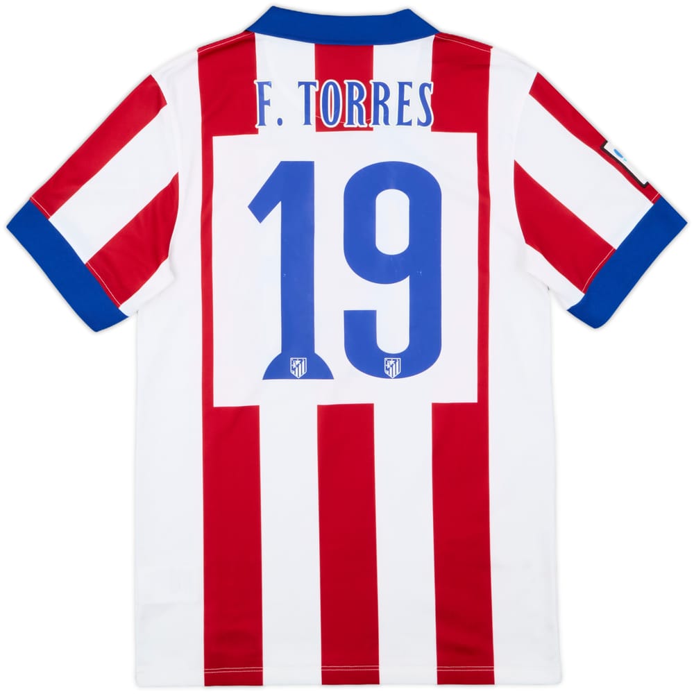 2014-15 Atletico Madrid Home Shirt F. Torres #19 - 6/10 - (S)
