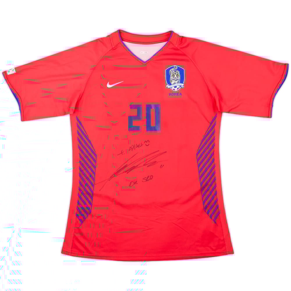 2006-08 South Korea Signed Home Shirt #20 - 8/10 - (XXL)