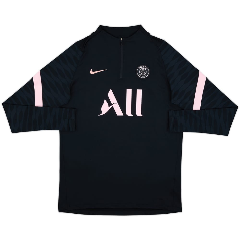 2021-22 Paris Saint-Germain Nike 1/4 Zip Drill Top - 10/10 - (M)